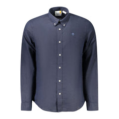 Camisa de algodón azul Timberland
