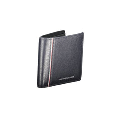 Cartera de cuero azul Tommy Hilfiger para hombre