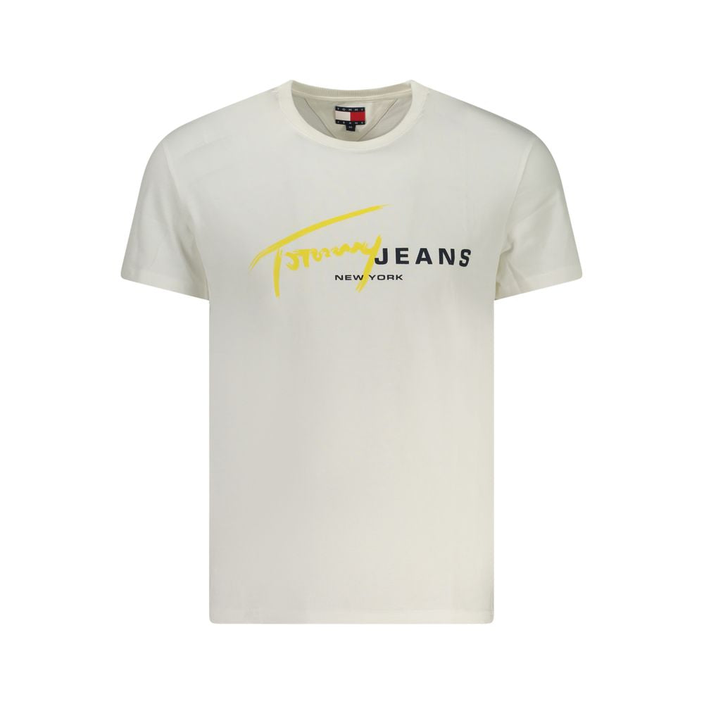 Camiseta blanca de algodón Tommy Hilfiger para hombre