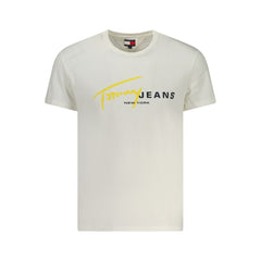 Camiseta blanca de algodón Tommy Hilfiger para hombre