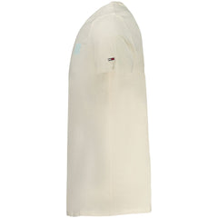 Camiseta de algodón beige para hombre de Tommy Hilfiger