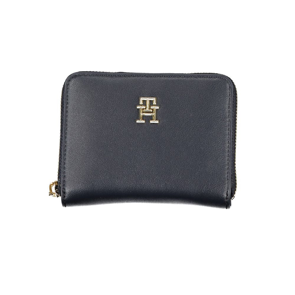 Cartera de poliéster azul Tommy Hilfiger