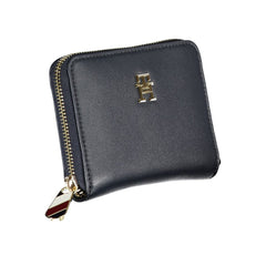 Cartera de poliéster azul Tommy Hilfiger