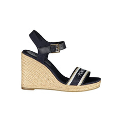 Sandalia de poliéster azul Tommy Hilfiger
