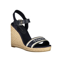 Sandalia de poliéster azul Tommy Hilfiger