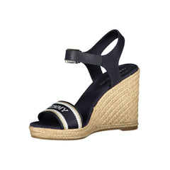 Sandalia de poliéster azul Tommy Hilfiger