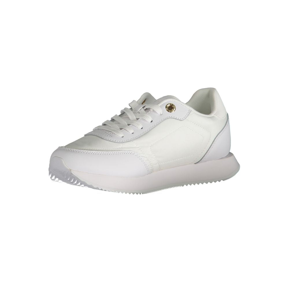 Zapatillas blancas de poliéster de Tommy Hilfiger