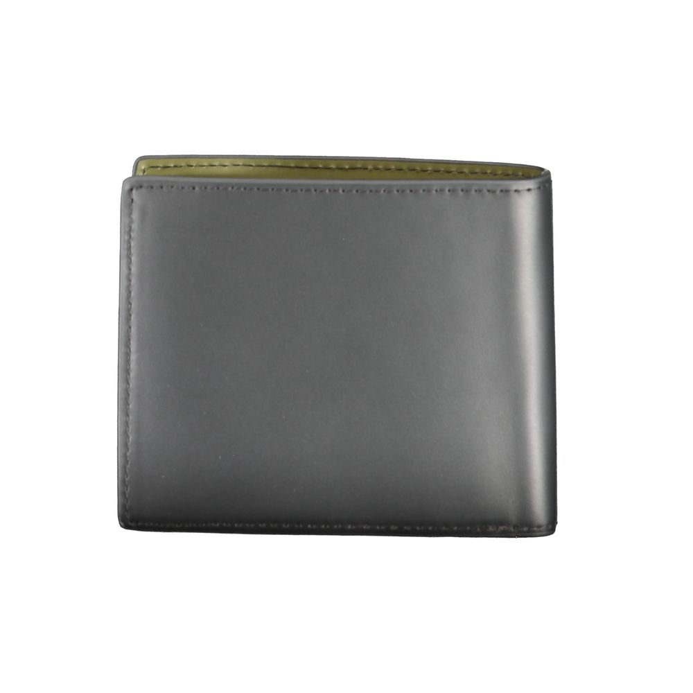 Cartera de cuero negra Tommy Hilfiger