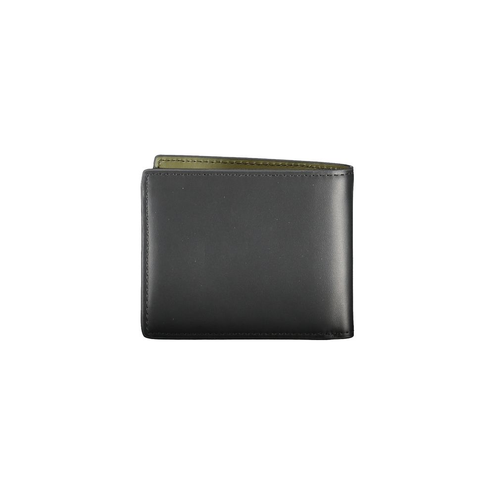 Cartera de cuero negra Tommy Hilfiger