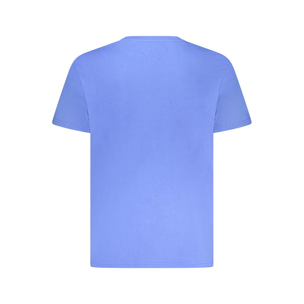 Camiseta azul de algodón Tommy Hilfiger para hombre