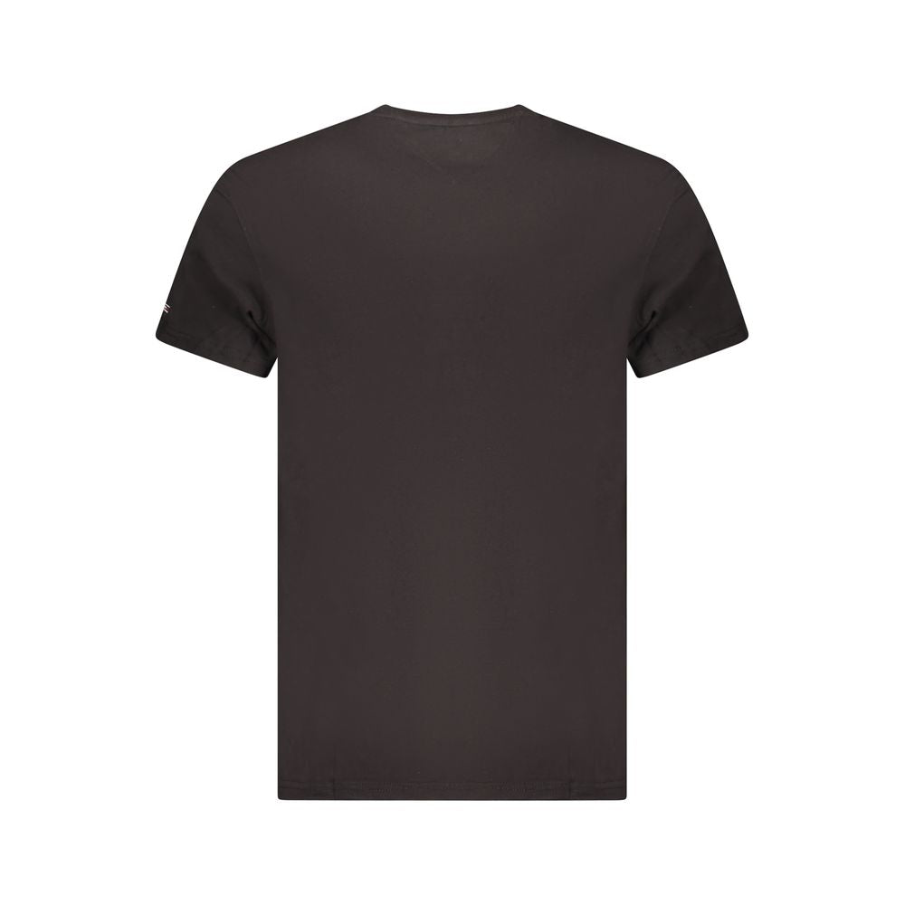 Camiseta negra de algodón Tommy Hilfiger para hombre