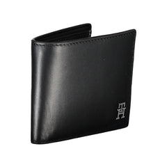 Cartera de cuero negra para hombre de Tommy Hilfiger