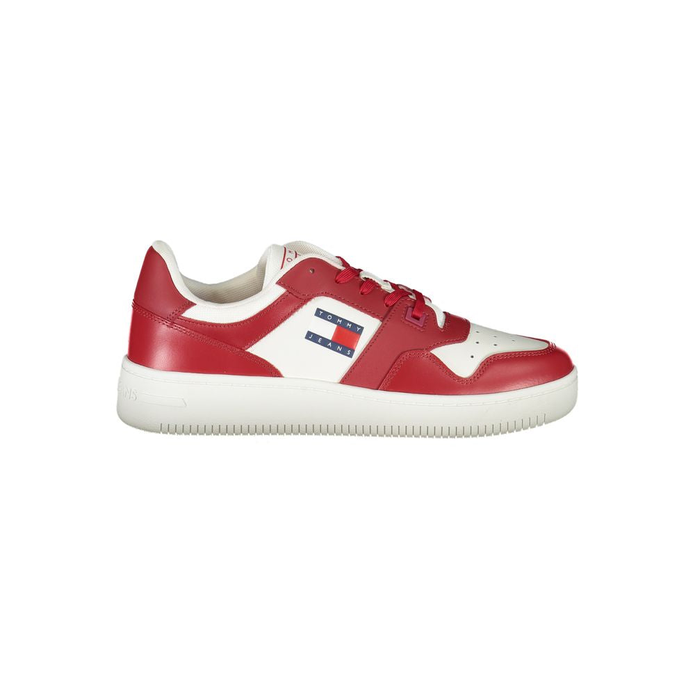 Zapatillas Tommy Hilfiger de cuero rosa para hombre