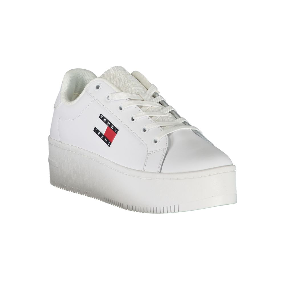 Zapatillas blancas de poliéster de Tommy Hilfiger