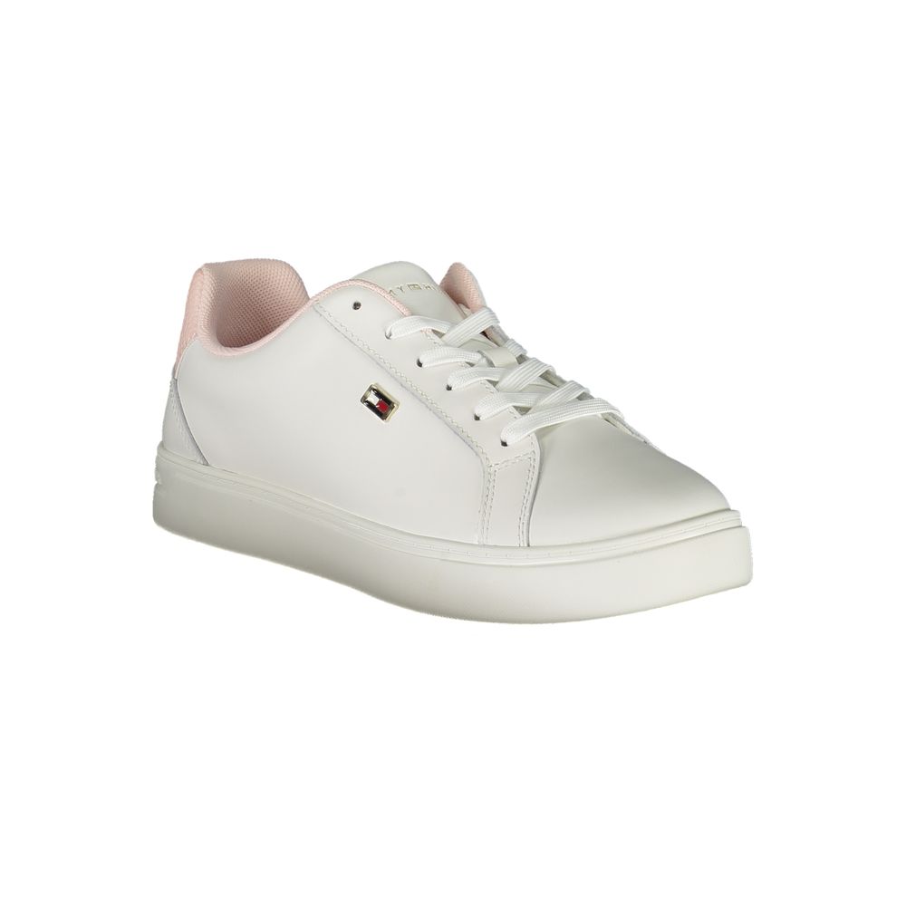 Zapatillas blancas de poliéster de Tommy Hilfiger