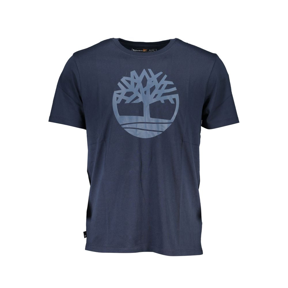 Camiseta de algodón azul Timberland