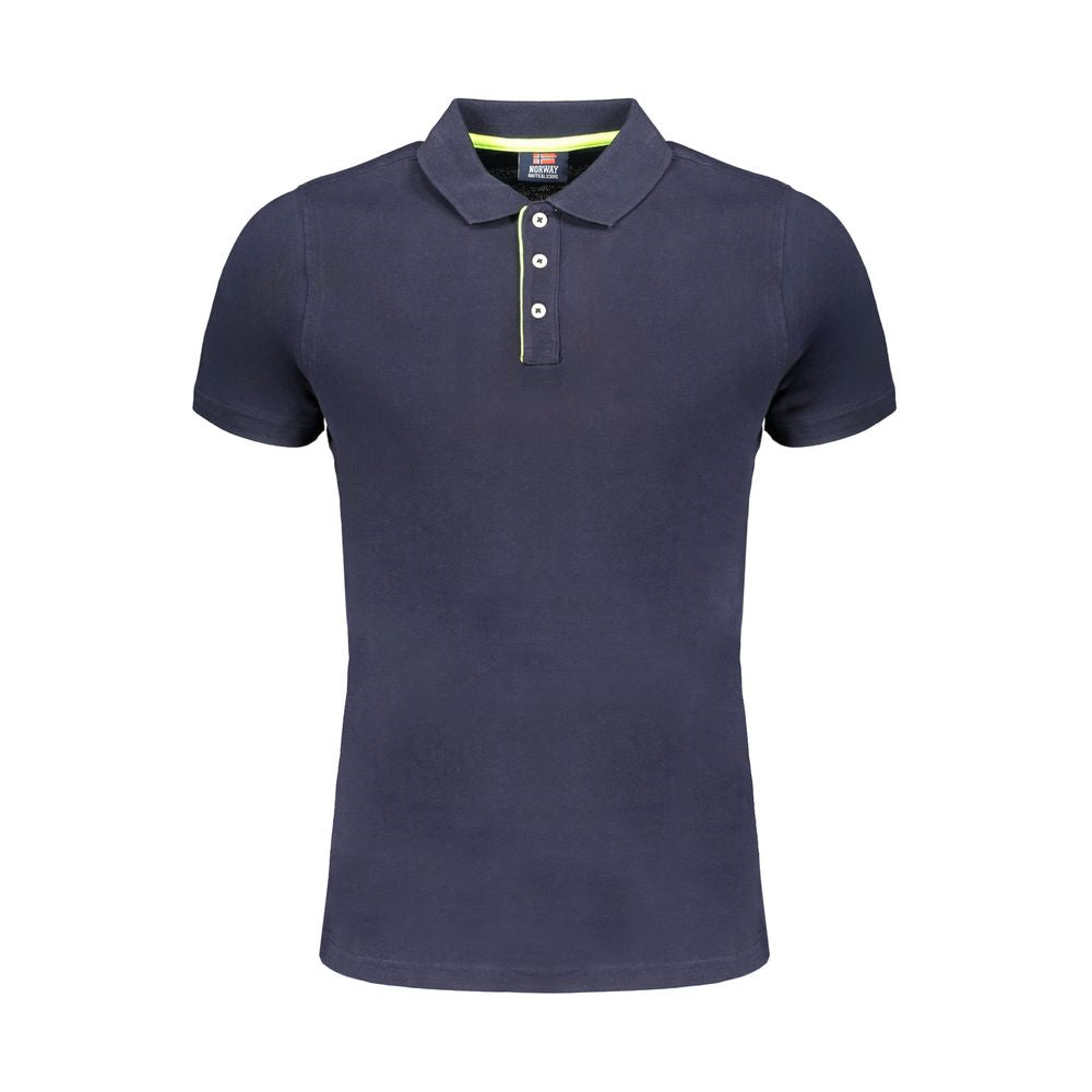 Polo de algodón azul de Noruega 1963