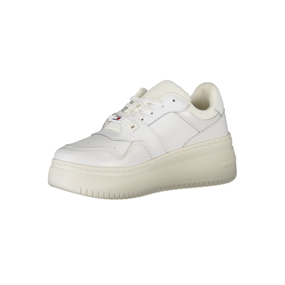 Zapatillas Tommy Hilfiger de piel blanca para mujer