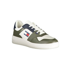 Zapatillas Tommy Hilfiger de cuero verde para hombre