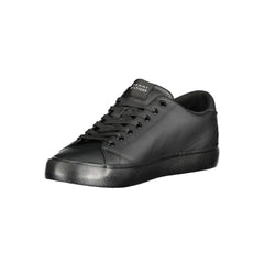 Zapatillas Tommy Hilfiger de cuero negro para hombre