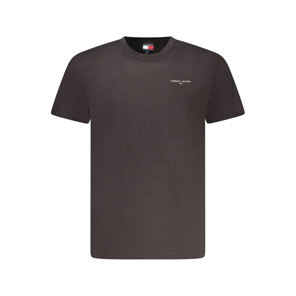 Camiseta negra de algodón Tommy Hilfiger para hombre