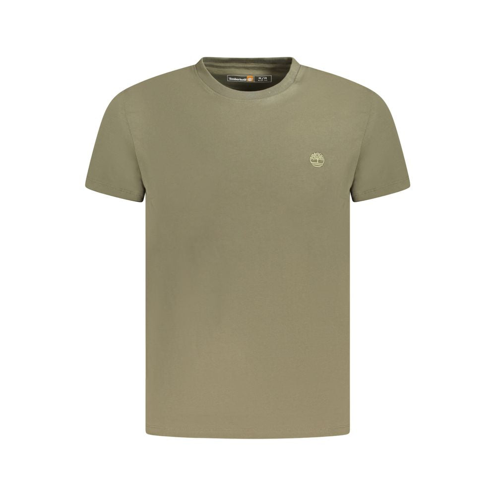 Camisa de algodón verde Timberland para hombre