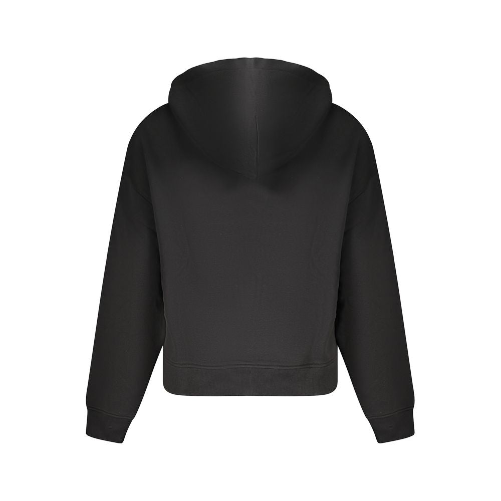 Sudadera con capucha de algodón negra para mujer de Tommy Hilfiger