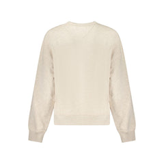 Suéter de algodón beige para mujer de Tommy Hilfiger