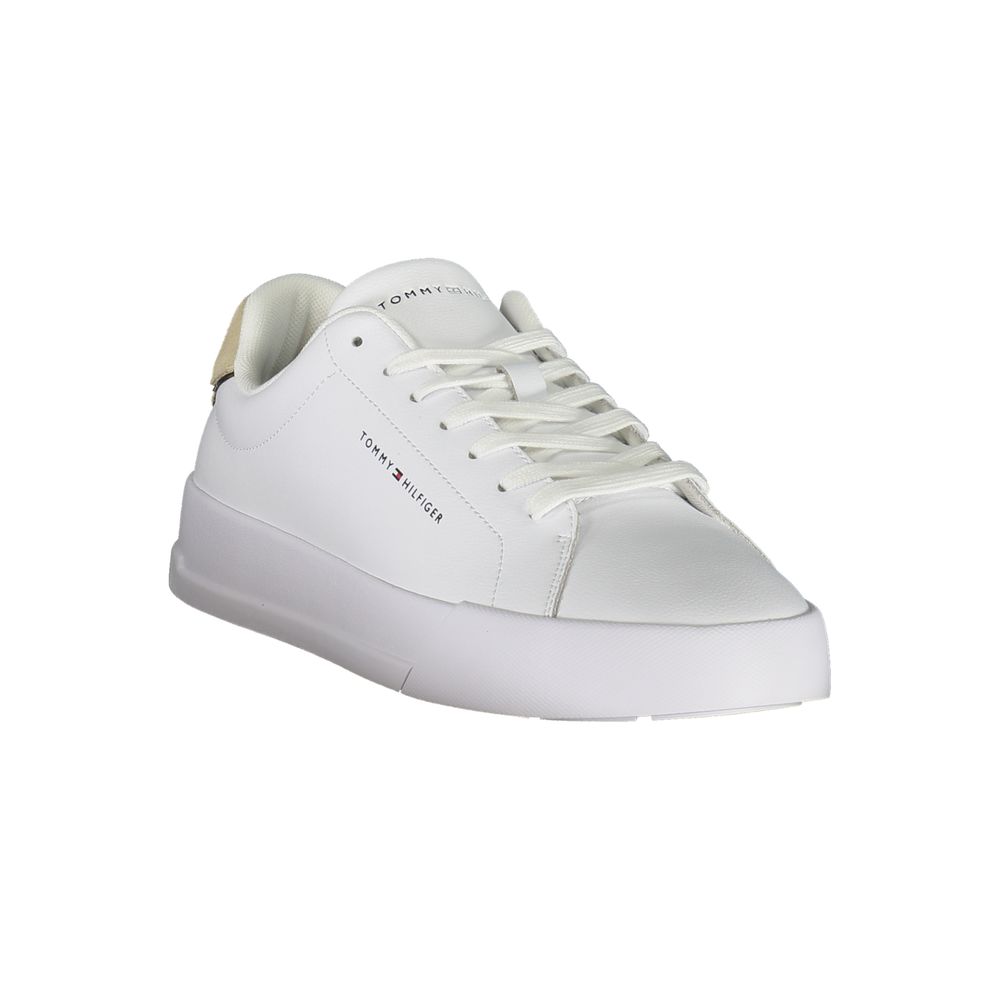 Zapatillas Tommy Hilfiger de cuero blanco para hombre