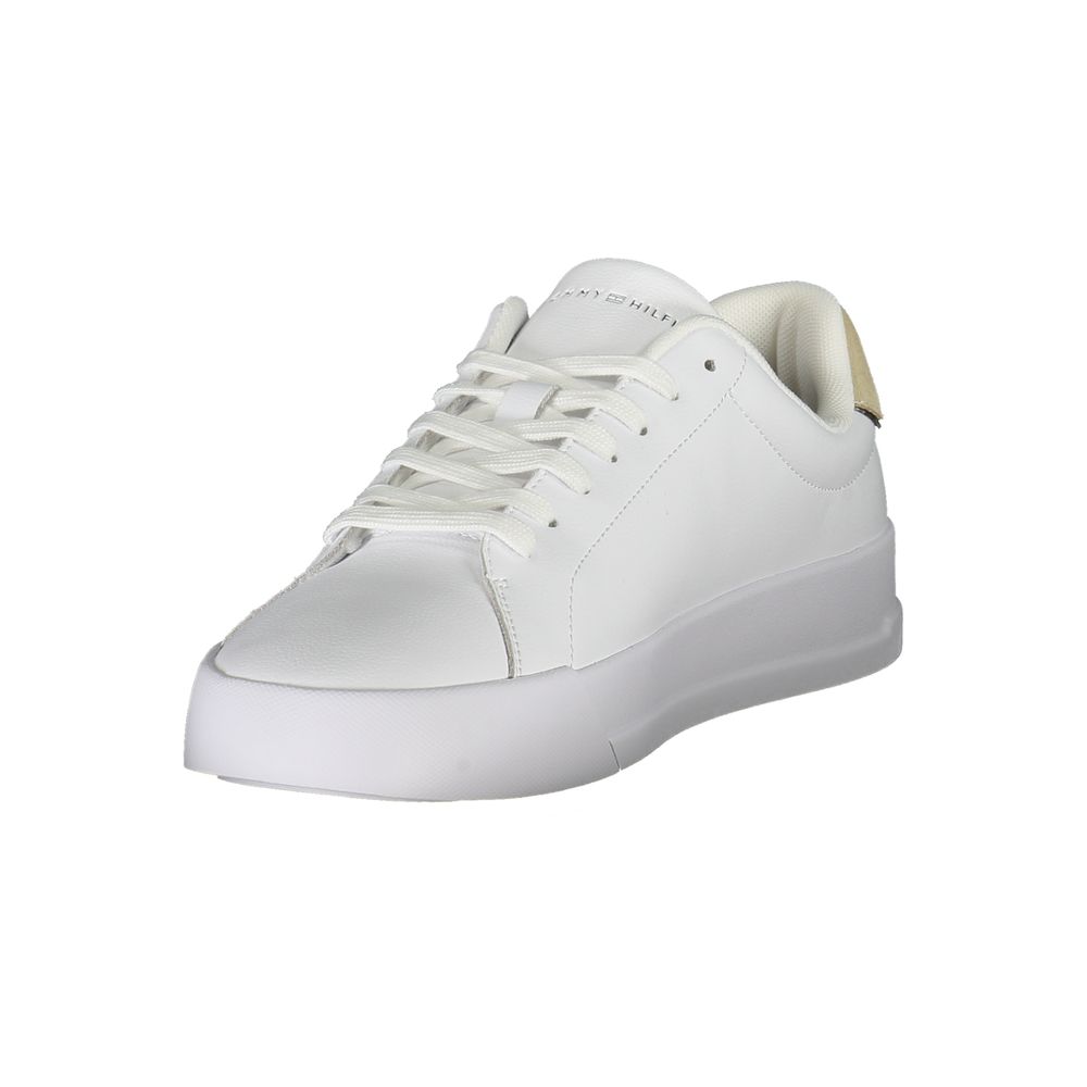 Zapatillas Tommy Hilfiger de cuero blanco para hombre