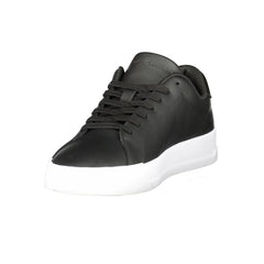 Zapatillas Tommy Hilfiger de cuero negro para hombre