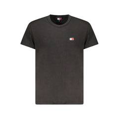 Camiseta negra de algodón Tommy Hilfiger para hombre