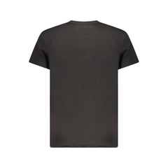 Camiseta negra de algodón Tommy Hilfiger para hombre
