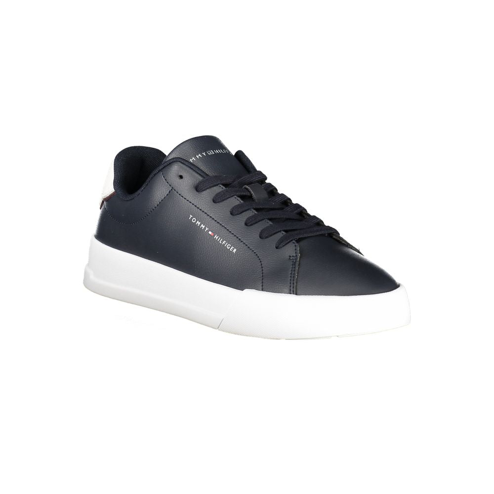 Zapatillas Tommy Hilfiger de cuero azul para hombre