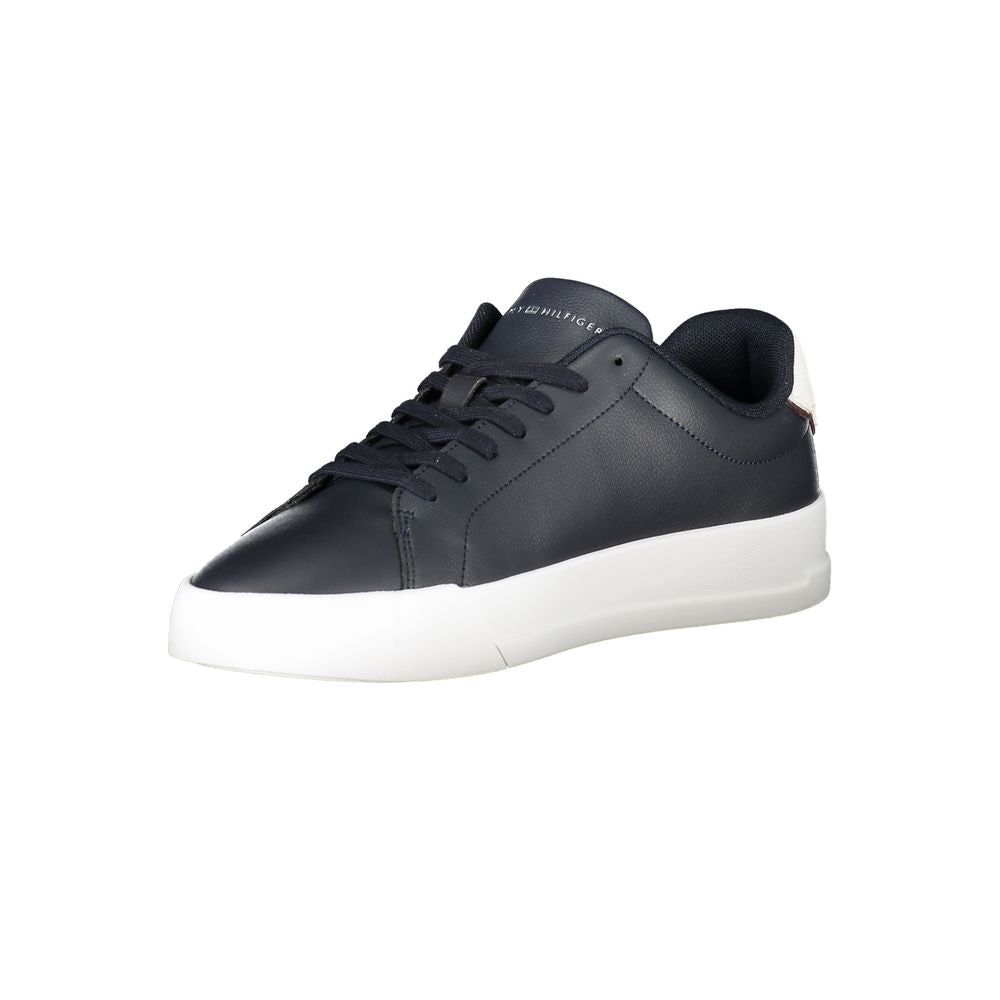 Zapatillas Tommy Hilfiger de cuero azul para hombre