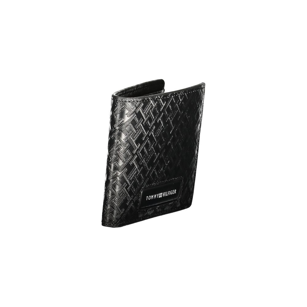Cartera de cuero negra para hombre de Tommy Hilfiger