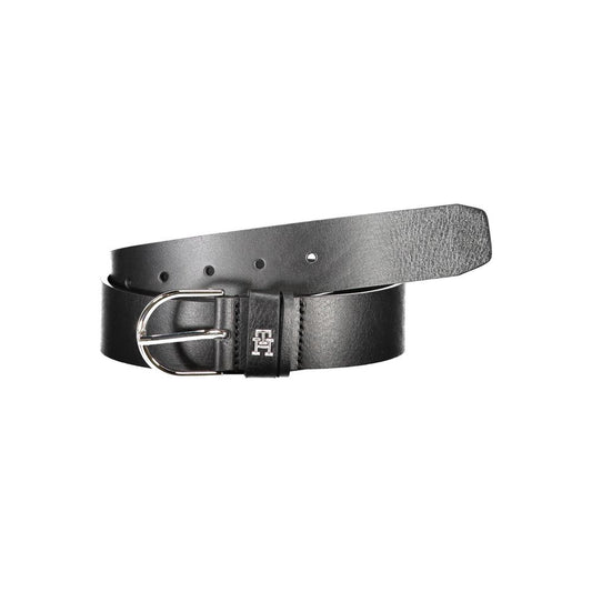 Cinturón de cuero negro para mujer de Tommy Hilfiger
