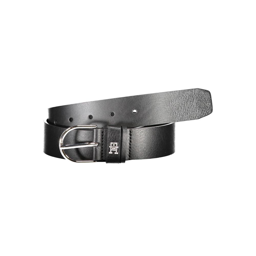 Cinturón de cuero negro para mujer de Tommy Hilfiger