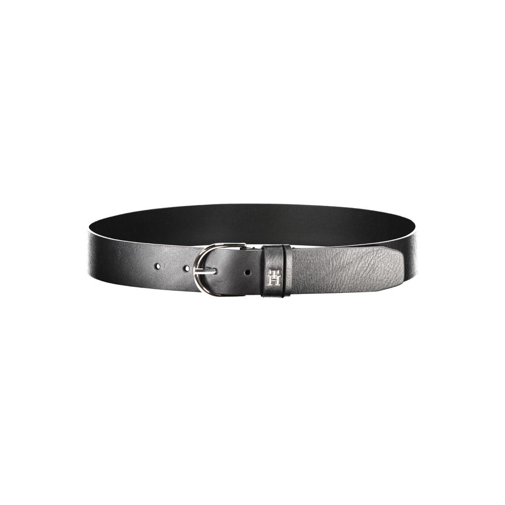 Cinturón de cuero negro para mujer de Tommy Hilfiger
