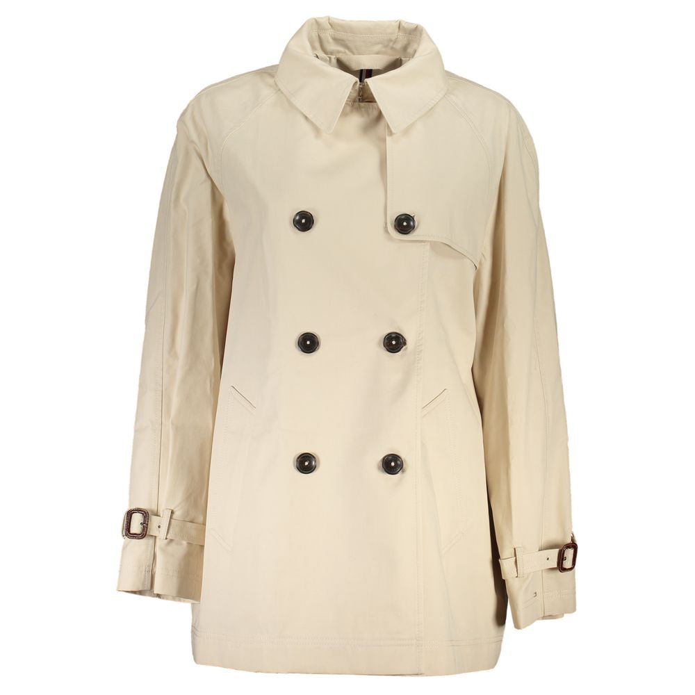 Chaquetas y abrigos de algodón beige de Tommy Hilfiger