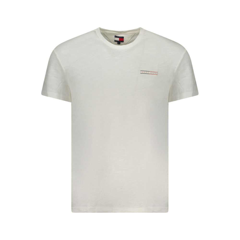 Camiseta blanca de algodón Tommy Hilfiger para hombre