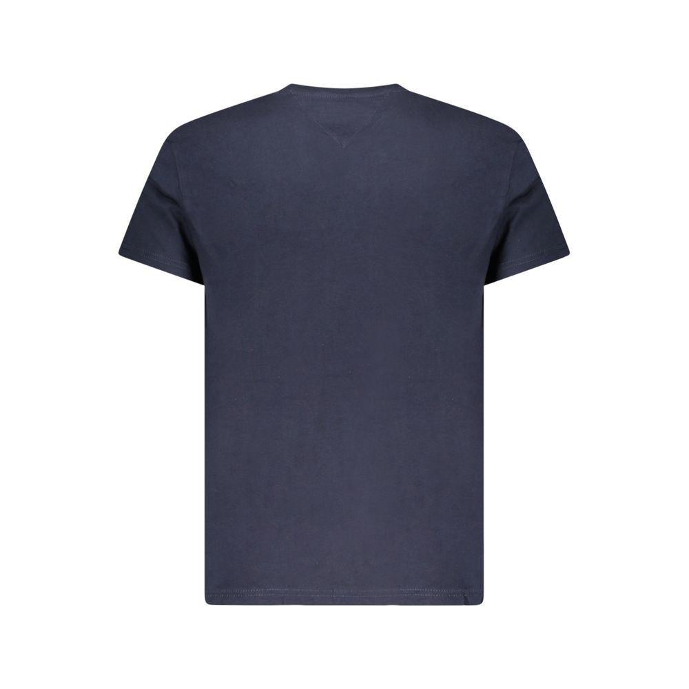 Camiseta azul de algodón Tommy Hilfiger para hombre