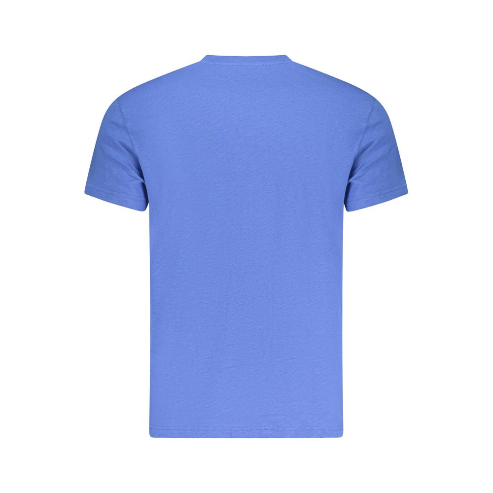 Camiseta azul de algodón Tommy Hilfiger para hombre