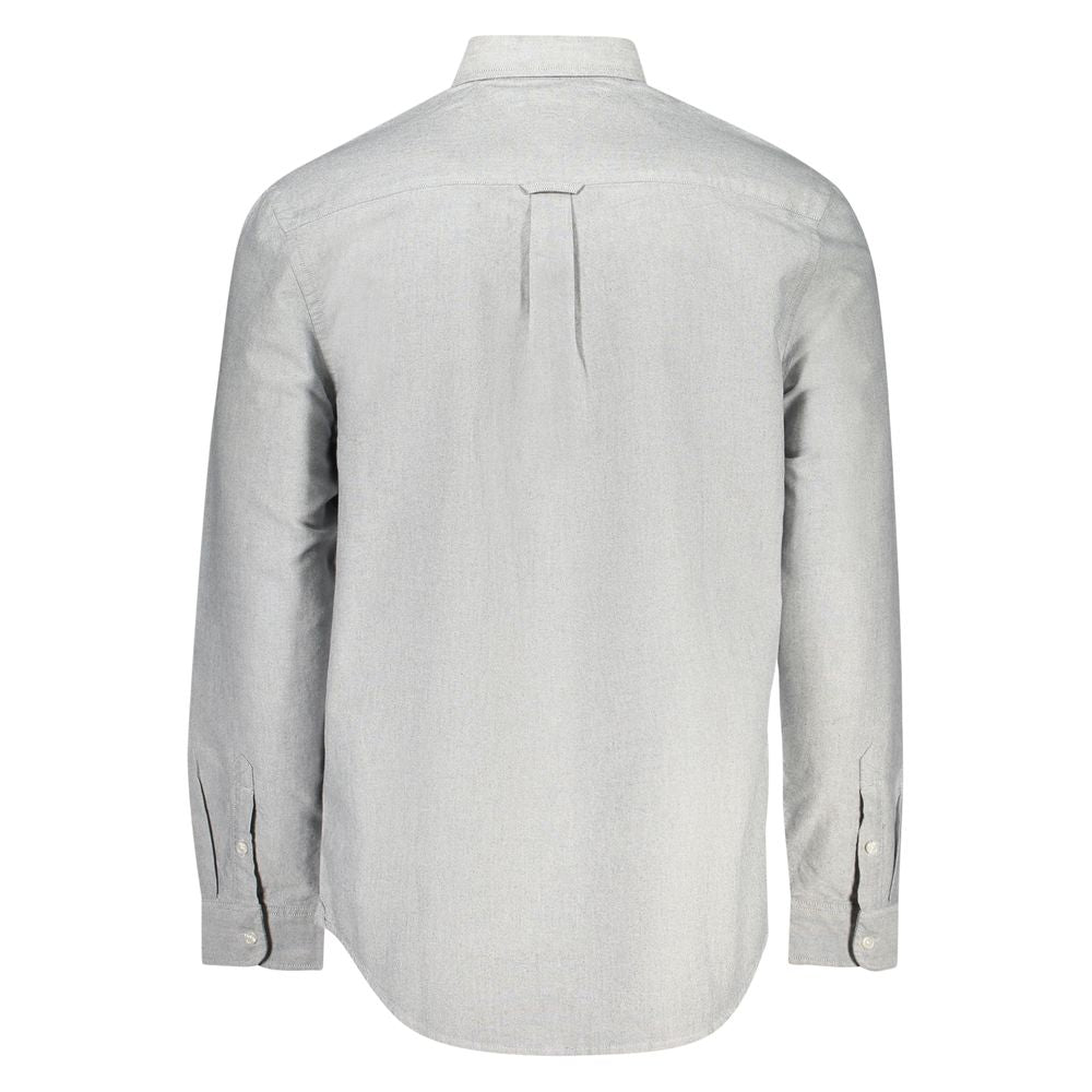 Camisa de algodón gris Tommy Hilfiger para hombre