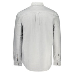 Camisa de algodón gris Tommy Hilfiger para hombre