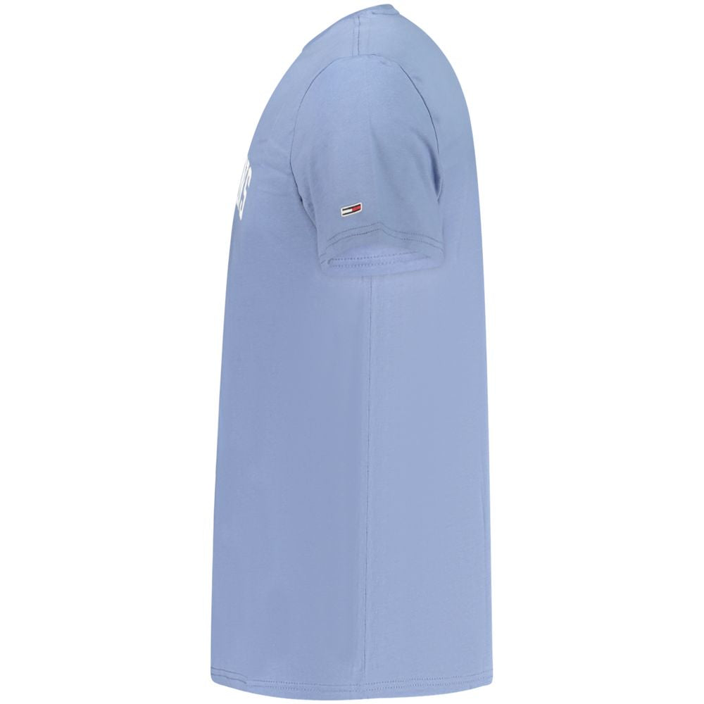 Camiseta azul de algodón Tommy Hilfiger para hombre