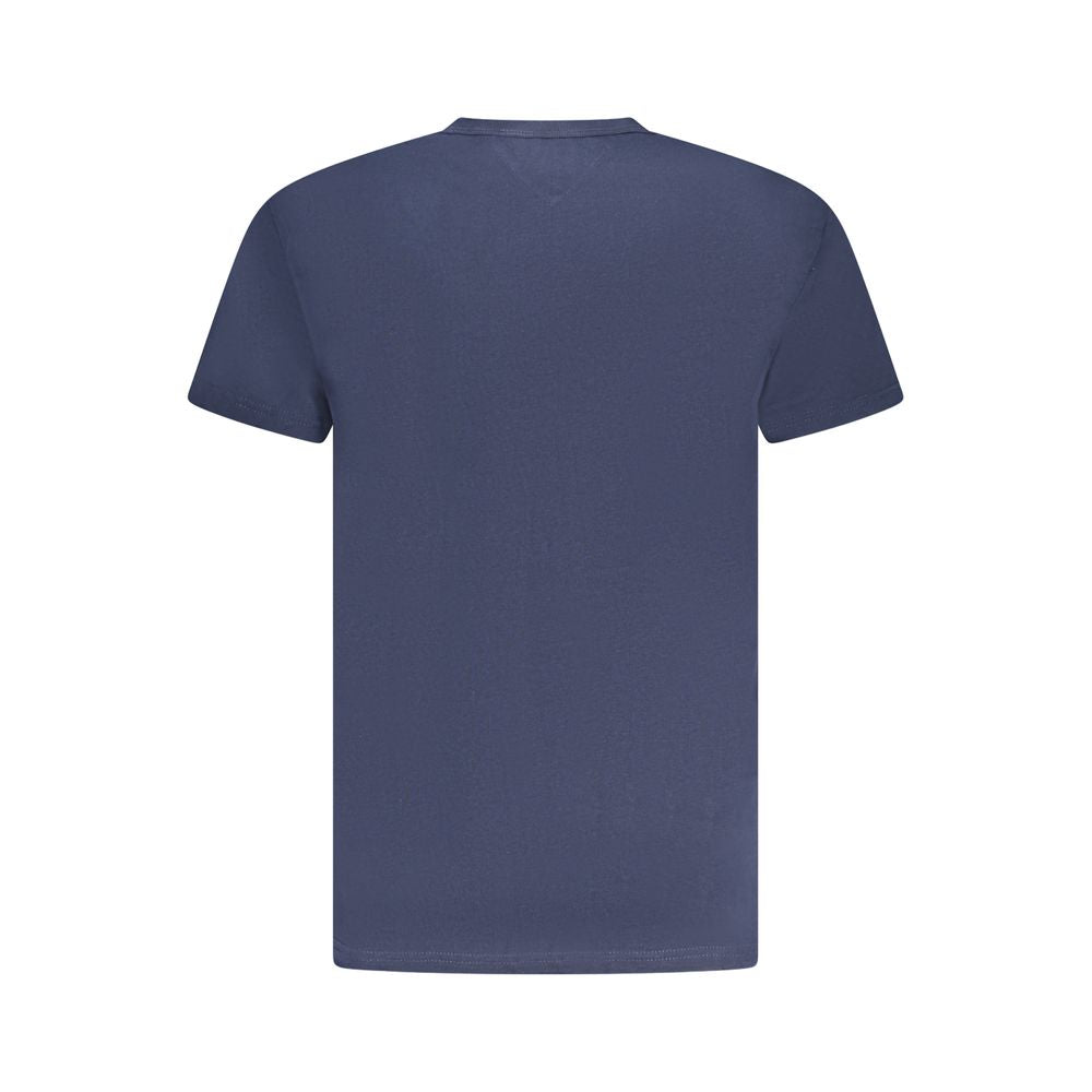 Camiseta azul de algodón Tommy Hilfiger para hombre