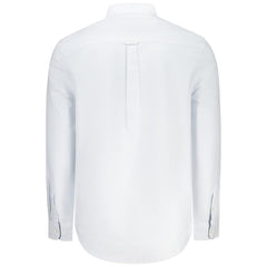 Camisa de algodón azul Tommy Hilfiger para hombre