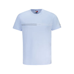 Camiseta azul de algodón Tommy Hilfiger para hombre