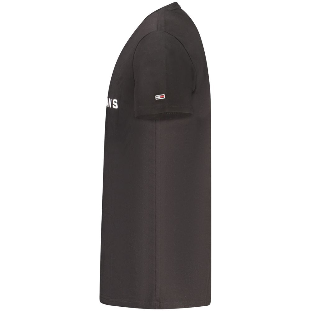 Camiseta negra de algodón para hombre de Tommy Hilfiger